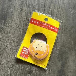 angry little girls by lela lee key cap blonde girl